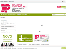 Tablet Screenshot of obutev-jazbec.si